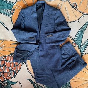 J Crew blue suit set, j crew Thompson suit, slim fit suit, business suit, formal